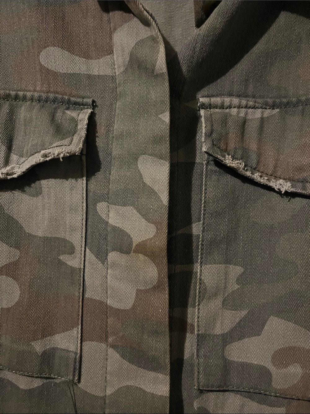 CoffeeShop Camo Field Shacket Jacket - Olive Green - Picture 7 of 9